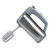 Mixer de Mana HAUSBERG HB-4201GR, 5 viteze, Motor din cupru, 250W-400W, Carcasa Inox, Gri