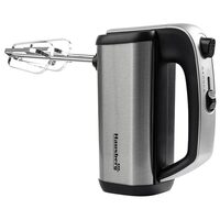 HAUSBERG HB-4201NG Kézi mixer, 5 sebességes, Réz motor, 250W-400W, Rozsdamentes ház, Fekete