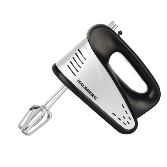 Hausberg HB-4210NG kézi mixer, 300 W, 5 sebesség, fekete/szürke