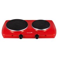 Elektromos főzőlap Hausberg HB-520RS, 2500 W, 2 hőmérséklet gombbal, piros