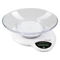 Hausberg HB-6015AB konyhai mérleg, 5 kg, műanyag tálkával, fehér