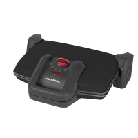 Szendvicssütő Hausberg HB631NG, 1600-1800W, Tapadásmentes lemezek, Fekete/rozsdamentes acél