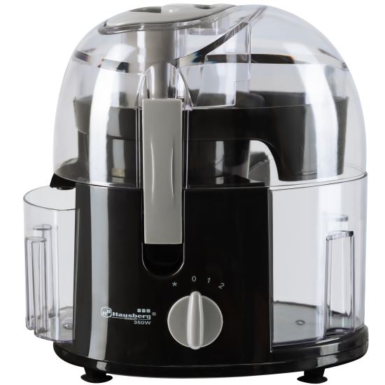 Gyümölcsfacsaró Hausberg HB7500NG, 2 sebesség, rozsdamentes acél pengék, 400 ml, 350 W, fekete