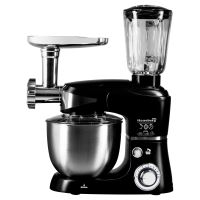Minden az egyben multifunkcionális konyhai robotgép Hausberg HB-7605, 1000 W, mixer/turmixgép/húsdaráló, fekete