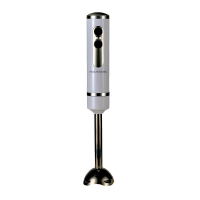 Hausberg HB-7673AB botmixer, 300 W, rozsdamentes acél penge, 2 sebességfokozat, fehér