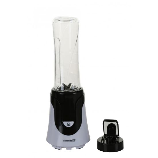 Turmixgép turmix, Hausberg HB-7676NG, Teljesítmény 300W, Űrtartalom 600ml, rézmotor, Fekete