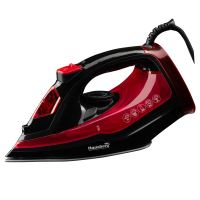 Vasaló Hausberg HB-7840RS, kerámia víztartály 300 ml 2600 W, piros/fekete
