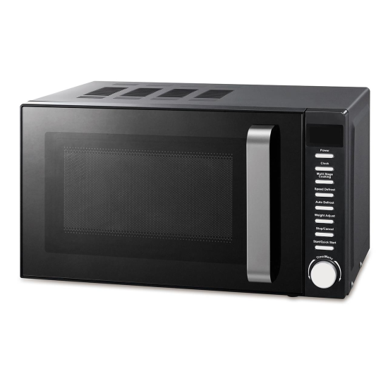Mikrohullámú sütő Hausberg HB-8003, 1200W, 6 teljesítményfokozat, 20L, Digitális vezérlés, Fekete