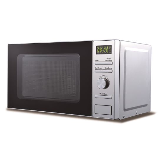 Mikrohullámú sütő Hausberg HB-8004, 1200W, 6 teljesítményfokozat, 20L, digitális vezérlés, ezüst