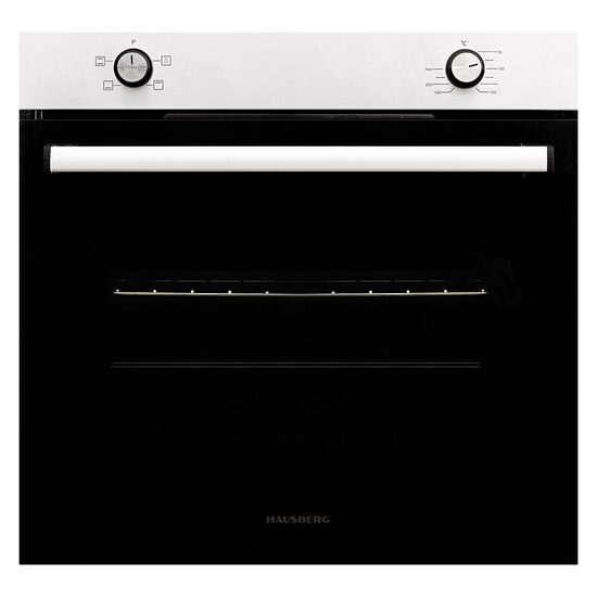 Beépíthető sütő Hausberg HB-8051IN, Elektromos, Teljesítmény 2000 W, 76 l, 4 Funkció, A osztály, Fekete/Rozsdamentes acél