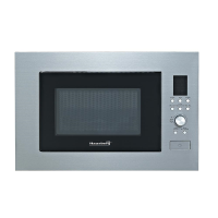 Beépíthető mikrohullámú sütő Hausberg HB-8070IN, 25 l, 1400 W, Grill, Digitális vezérlés, Ezüst
