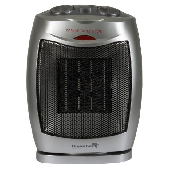 Kerámia radiátor Hausberg HB8300, 1500 W, Kerámia fűtőelem, oszcillációs funkció