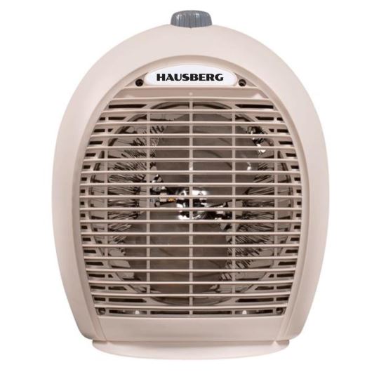 Hausberg HB-8505BJ légfűtő, 2000 W, 3 teljesítményfokozat, biztonsági rendszer, Bézs