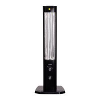 Hausberg HB-8560 elektromos radiátor, 2300 W, állítható termosztát, 3 állású jelzőlámpa, fekete