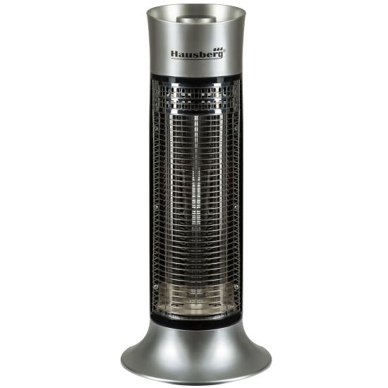 Hausberg HB-8750GR szénszálas elektromos radiátor, 900 W, 2 teljesítményfokozat, kültéri/beltéri, szürke