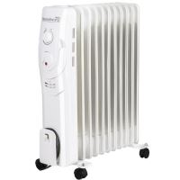 Elektromos fűtés Hausberg HB-8920AB, 2500 W, 11 elem, 3 teljesítményfokozat, állítható termosztát, fehér