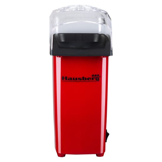 Pattogatott kukorica gép, Hausberg HB910RS 1200 w, forró levegősugaras, prémium, piros