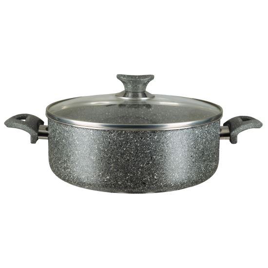Alumínium edény gránit bevonattal Hausberg HB-H 425, 26 cm, szürke
