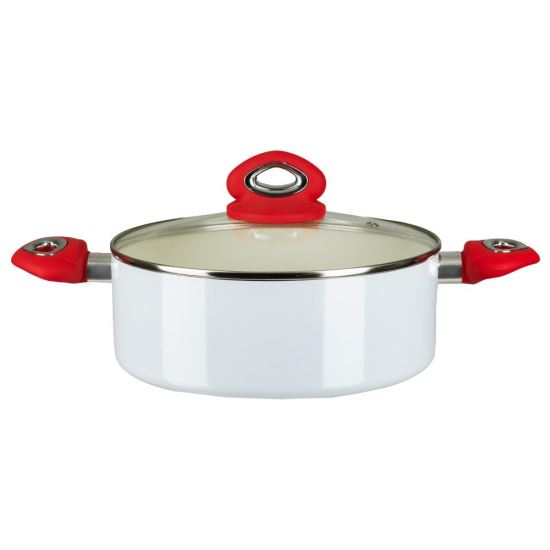 Hausberg kerámia edény, HB-H-712AB, SZ. 20, 2l, Fehér
