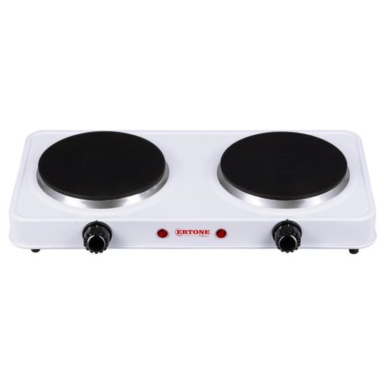 Villanytűzhely Ertone MN200AB, 1500 W, 2 égős, Fehér