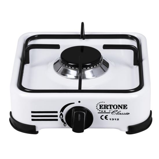 Zománcozott mini gáz, Ertone MN206A, , 1 égős, automata gyújtású, fehér