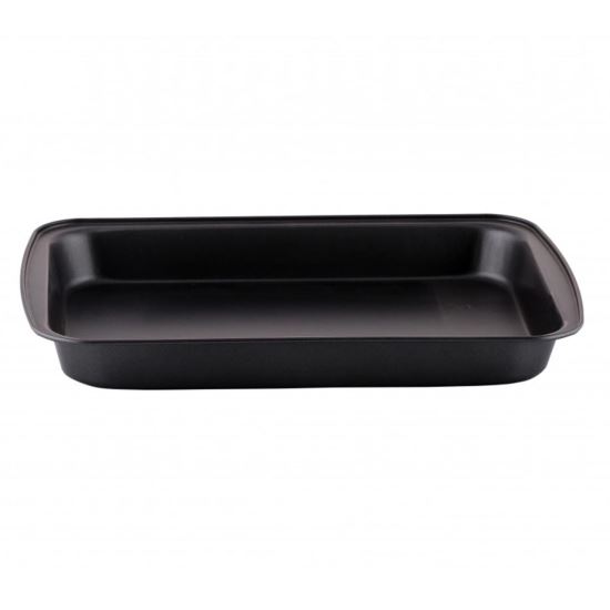 Téglalap alakú tepsi, Ertone ERT-MN 561B, tapadásmentes, 31x20,5x4 cm, Fekete