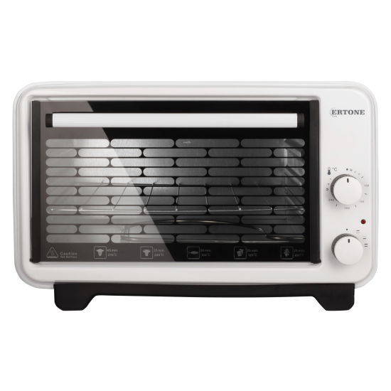 Elektromos sütő Ertone MN9135AB, 36L, 1420W, Állítható magasságú, 2 tálcás, Fehér