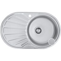 Mosogató Freddo SN 9004D, 76X45cm, jobb, Vízkőmentes, Rozsdamentes acél