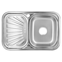 Sanitec SN9030D mosogató, munkalaphoz 75 x 49 cm jobb, vízkőmentes, rozsdamentes acél