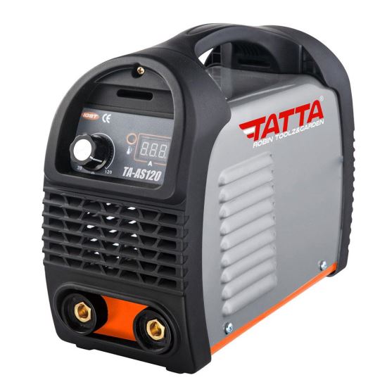 Tatta TA-AS120 hegesztőgép, elektróda 1,6mm, váltóáram 220-240V, tartozékai