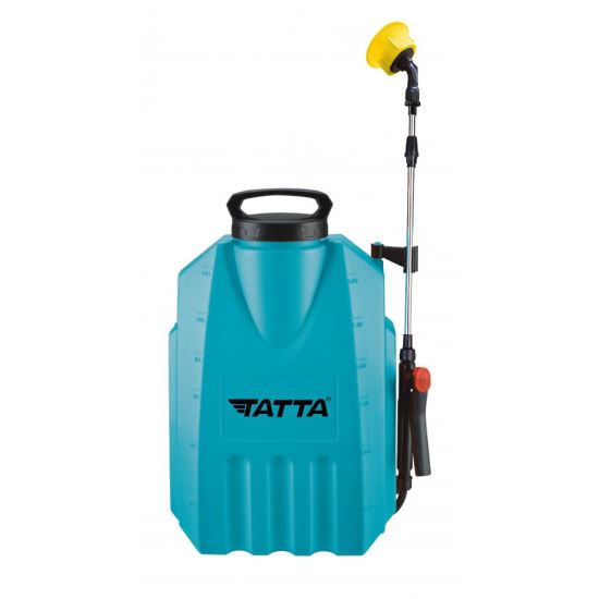 Permetezőszivattyú Tatta TP-1202A, akkumulátorral, 12V 8Ah, töltő 1 A, motor 3,6 lpm, hátizsák típusú tartály, 12 l
