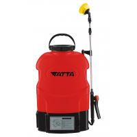 Tatta TP-1831A locsolószivattyú, akkumulátorral, 12V 8Ah, 1 A töltő, 3,6 lpm motor, hátizsák típusú tartály, 18 l