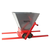 Szőlődaráló Tatta TZ-1801IN, zúzóképesség 300 kg/h, tartály 25 l, Rozsdamentes acél, Piros