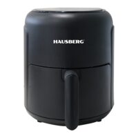 Forró levegős sütő HAUSBERG HB-2356, 1000-1200 W, 2,6 liter, 30 perces időzítő, állítható termosztát 80 - 200 fok C, 5 főzési program, túlmelegedés elleni védelem, Fekete