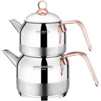 Teáskanna és vízforraló készlet HAUSBERG HB-H610, Rozsdamentes acél, Indukciós, Ergonomikus fogantyú, Ezüst