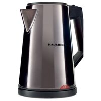 Elektromos vízforraló HAUSBERG HB-3620, 1800W, űrtartalom 2L, szűrő, automatikus kikapcsolás, LED jelzőfény, dupla termosztát, rozsdamentes acél