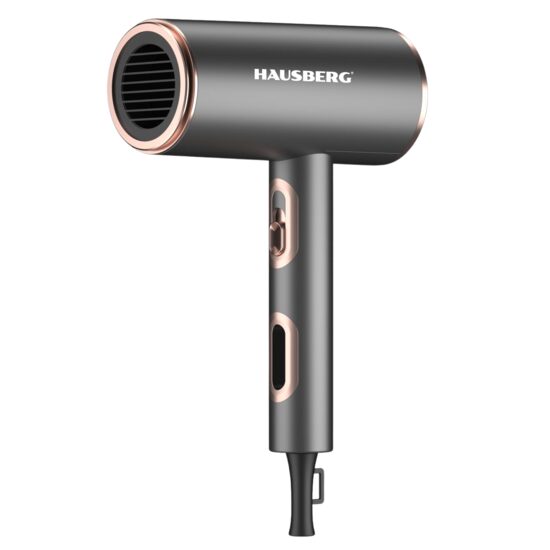 Hajszárító HAUSBERG HB-263GR, 2200W, 2 sebesség, 3 fűtési fokozat, szürke