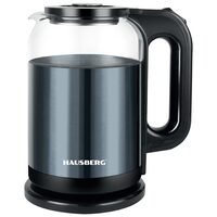 Elektromos vízforraló HAUSBERG HB-3622BL, 1800W, űrtartalom 2L, automatikus leállítás, jelzőfény, kék-fekete