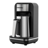 Török kávéfőző HAUSBERG HB-3821IN, 400-500W, 250ml, túlmelegedés elleni védelem, termosztát, Inox-Black