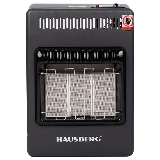 Mini Hausberg HB-1023NG LPG gáztűzhely, piezoelektromos gyújtás, 3 kerámia fűtőlap, összteljesítmény 4,2 kW, automata gázelzáró rendszer, fekete