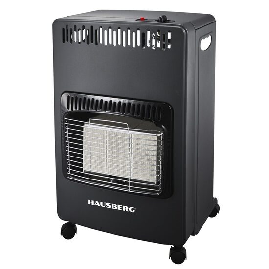 Hausberg HB-1021NG LPG gáztűzhely, piezoelektromos gyújtás, 3 kerámia fűtőlap, összteljesítmény 4,2 kW, automata gázelzáró rendszer, fekete