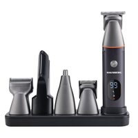 Professzionális hajvágó készlet HAUSBERG HB-77GR, 5W, 90 perces üzemidővel és LCD kijelzővel