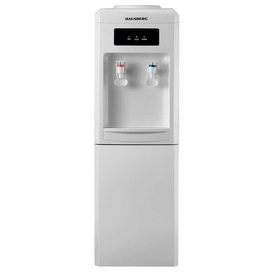 HAUSBERG HB-6024AB padló vízadagoló, fűtési teljesítmény 550 W, hűtési teljesítmény 85 W, rozsdamentes acél víztartály, automata termosztát, Fehér