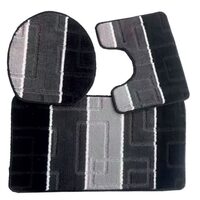 FÜRDŐSZOBAI SZŐNYEG SZETT 3 DB HB-H436GR
