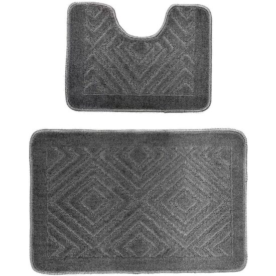 FÜRDŐSZOBAI SZŐNYEG SZETT 2 DB HB-H435GR
