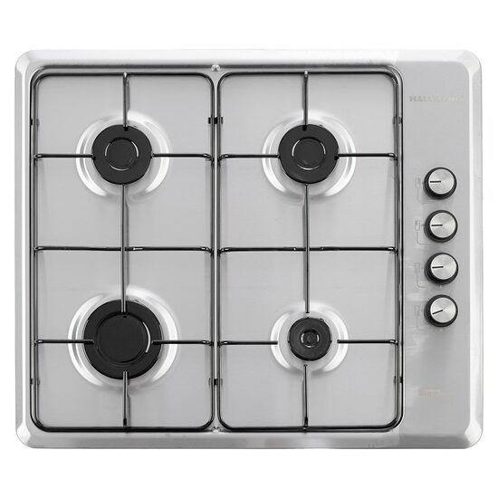 Beépíthető főzőlap HAUSBERG HB-580IN, elektromos gyújtás, gáz, 4 égős, biztonsági rendszer, rozsdamentes acél