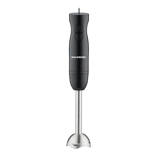 HAUSBERG HB-7674NG botmixer, 300W, 2 sebesség, ABS anyag, rozsdamentes acél pengék, fekete