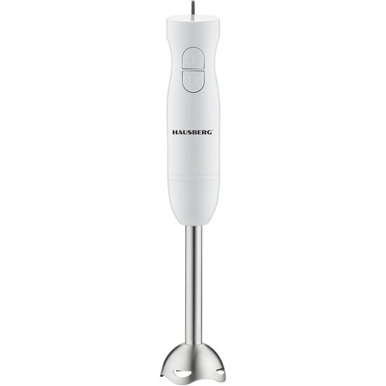 HAUSBERG HB-7674AB botmixer, 300W, 2 sebesség, ABS anyag, rozsdamentes acél pengék, fehér