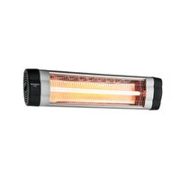 Elektromos infraradiátor Hausberg HB-8551AL, 2500W, 1 kvarccső, állítható vezérlés mechanikus termosztáttal, IP34 védettség, Alumínium