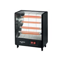 Elektromos radiátor Hausberg HB-8803NG, 2000W, 4 teljesítményfokozat, 4 kerámia cső, fekete